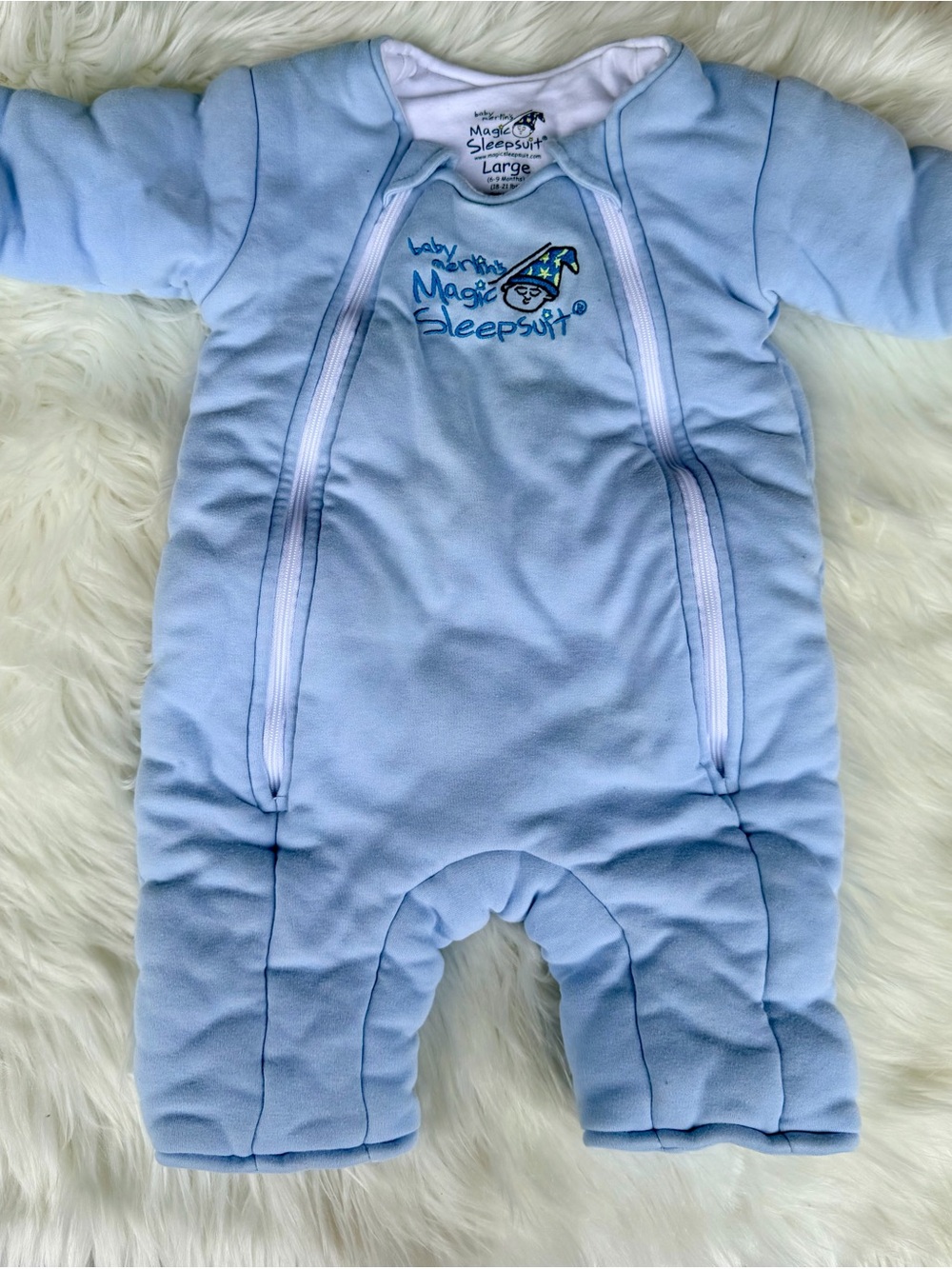 Merlin’s Magic Baby Blue Sleep Suit Size Large